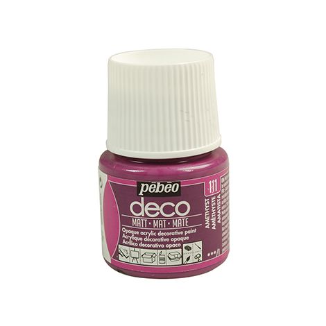 Farba Pebeo Deco Matowa 45ml, Fioletowa/111 Amethyst